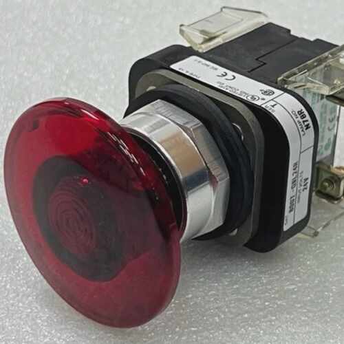 800T-QMJL24R Ser T Illuminated Push Button 24V Red Lens New