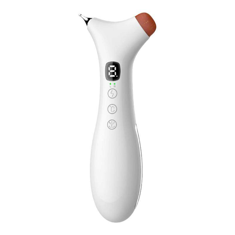 双头加热脉冲点穴砭石按摩器