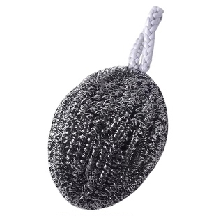 食品级304钢丝球不掉丝厨房洗锅刷碗大号清洁球自带挂绳去污神器