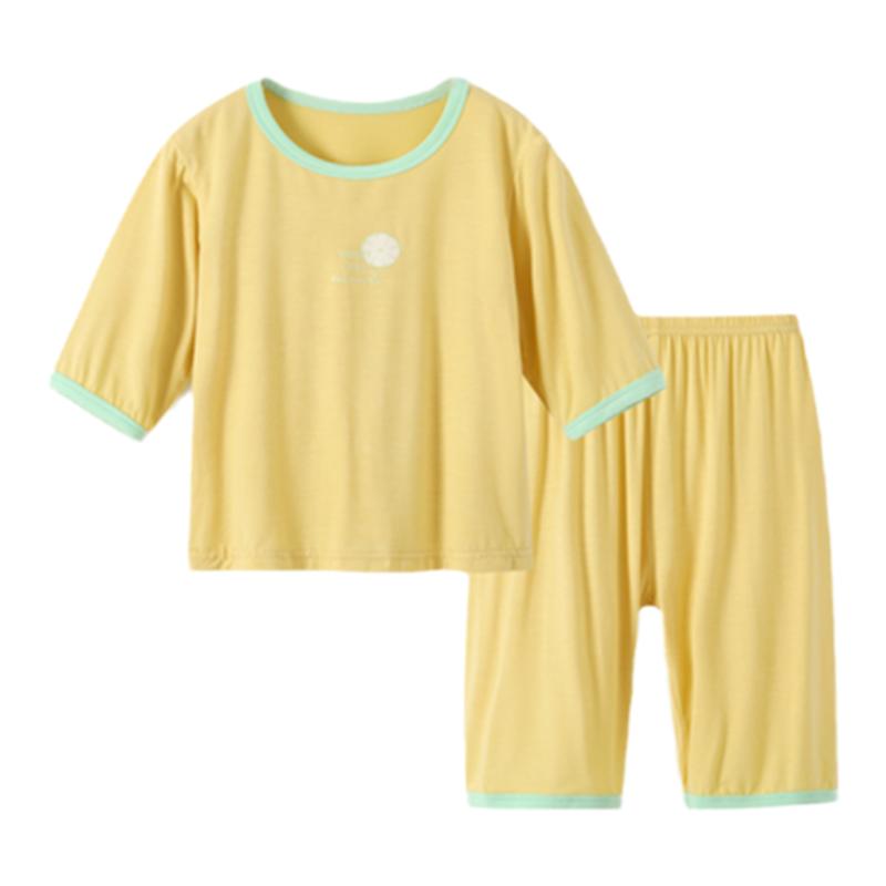 莫代尔薄夏套装家居服空调衫睡衣
