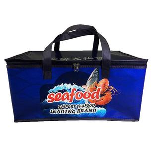 新款现货热卖海鲜大礼包保温保鲜冷藏袋大号铝箔一次性冰包可定制