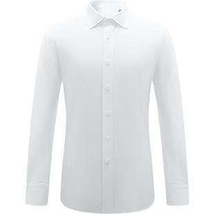 【雨露麻】LAMPO/蓝豹男士长袖衬衫进口14S商务正装棉麻衬衣