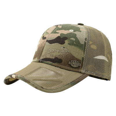 路瓦男士夏季迷彩镂空透气棒球帽