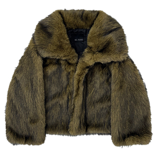皮毛一体环保狐狸皮草外套女2025新款海宁爆款洋气年轻款冬季短款