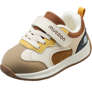 牧童儿童运动鞋2025冬季新款男童轻便阿甘鞋加绒保暖女童二棉鞋子