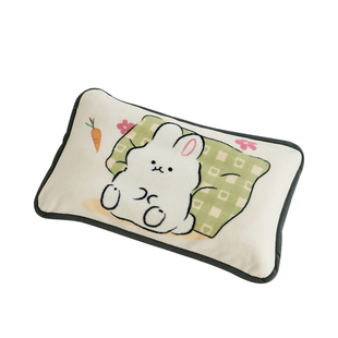 A类牛奶绒儿童枕套30x50冬季珊瑚毛绒枕头套幼儿园小枕芯套装一对