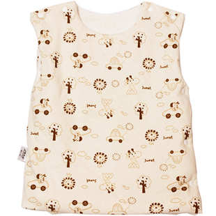 儿童棉衣桑蚕丝保暖棉马甲冬季新款新生儿棉袄宝宝背心婴儿坎甲