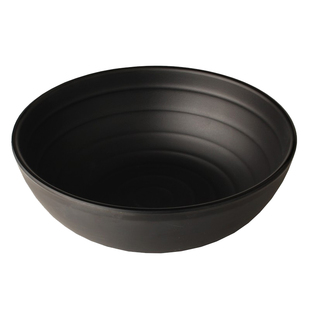 美日嘉宝密胺餐具 日式碗仿瓷面碗 黑色饭碗小碗汤碗抗摔C180