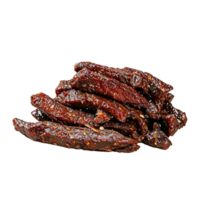 卖牛肉干小伙子的香辣秘汁牛肉干