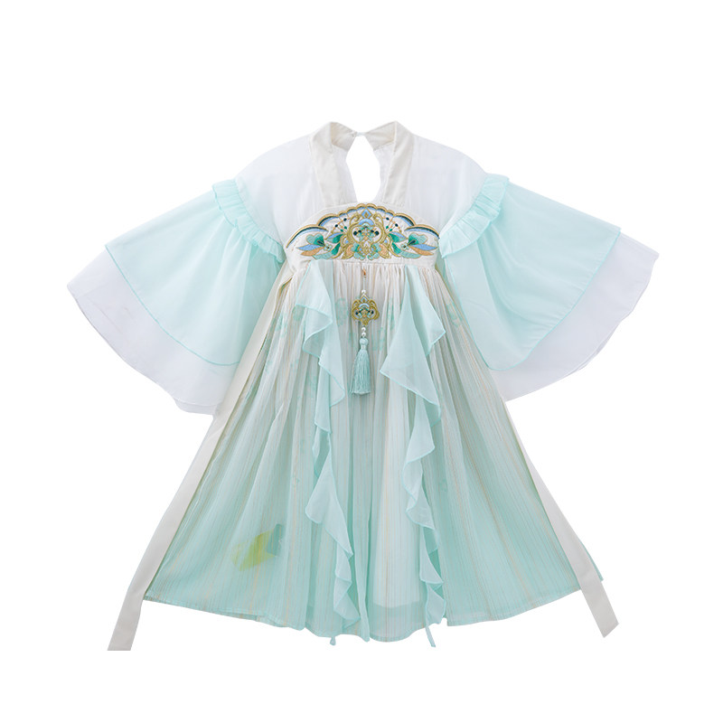 厵女童汉服春秋古装古风连衣裙