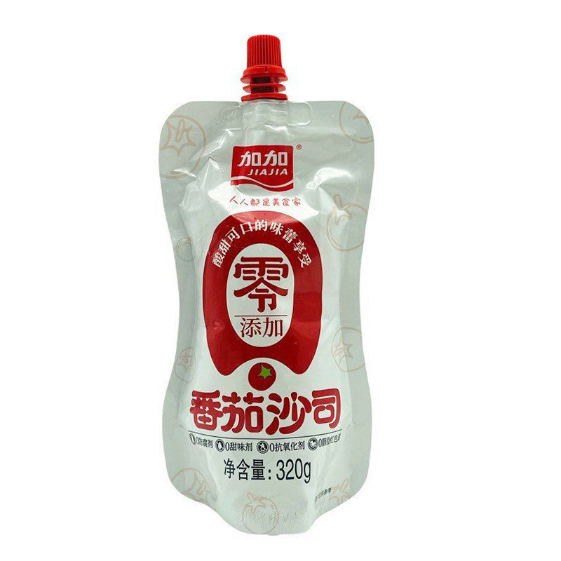 加加番茄沙司320g家用挤装意大利面汉堡薯条炸鸡披萨番茄酱