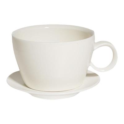 白鲸融白陶瓷配碟咖啡杯