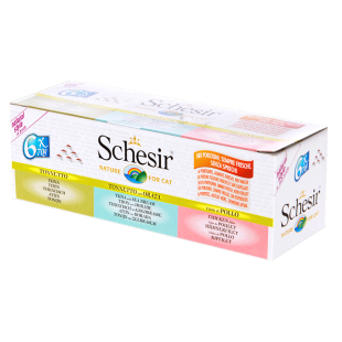 宅猫酱 Schesir雪诗雅猫罐头彩虹罐汤煮水果罐猫零食成幼猫猫湿粮