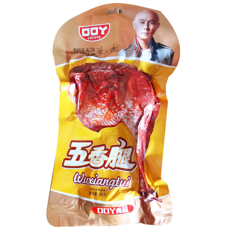 口口丫五香鸭腿手枪腿香辣烤鸭腿