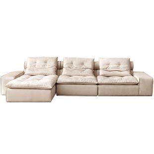 【U标·迈阿密】全友家居2025新款现代简约客厅麂皮绒布艺沙发床