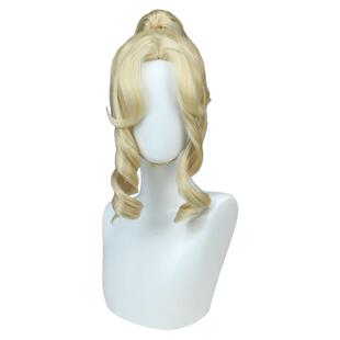 第五人格记者梦境中的爱丽丝cos假发 金色虎口夹罗马卷马尾假毛