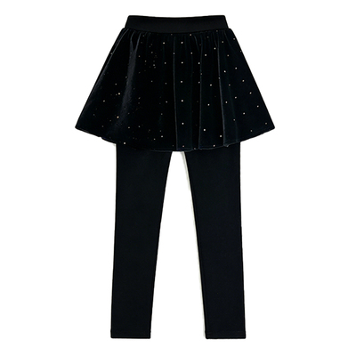 女童冬季加厚丝绒打底裤