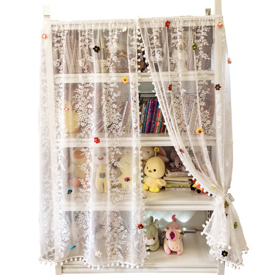 洛可可纱帘遮挡装饰帘