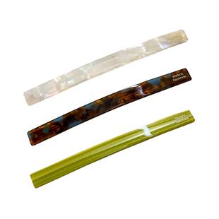 后脑勺一字弹簧夹女高级感醋酸发夹横夹半扎发头饰盘发鸭嘴夹发卡