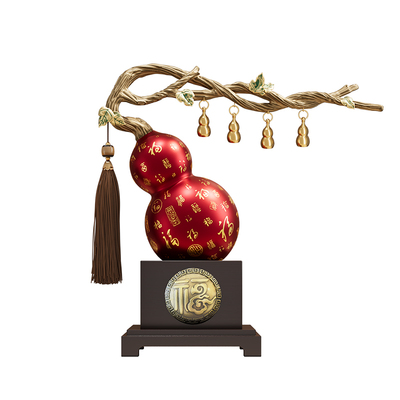 五福临门葫芦摆件客厅招财玄关电视机柜酒柜装饰新房乔迁新居礼物