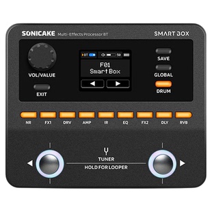 sonicake口袋效果器二代Smart Box鼓机循环内录电吉他贝斯综合