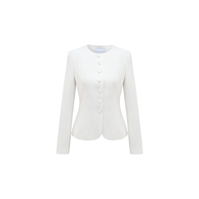 【孟羽童冯琳款】TieForHer Piana夏季单排扣千金风休闲西装半裙