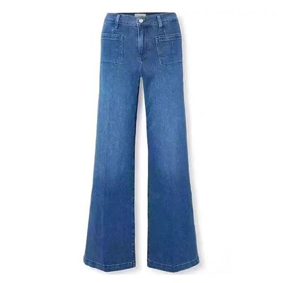 Frame25新款高腰宽松阔腿牛仔裤