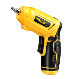 得力电动螺丝刀充电式家用小型起子机多功能电批锂电电钻工具套装