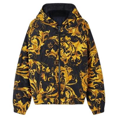 【季末优惠】VERSACE JEANS COUTURE Barocco双面羽绒夹克