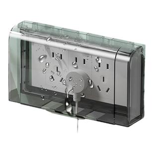 118型插座防水盒一位二位粘贴式三位插座防水罩浴室四位防溅盒罩