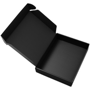 黑色飞机盒特硬现货瓦楞纸盒印刷logo大小号春夏秋冬季服装包装盒