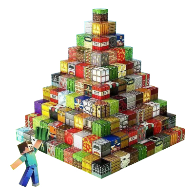 我的世界磁力方块益智拼装积木