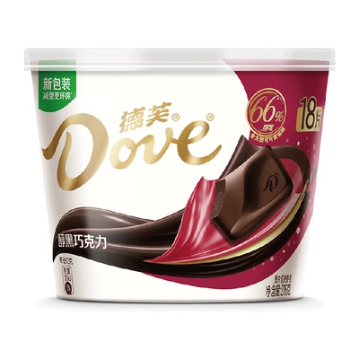 德芙醇黑66%纯正可可脂巧克力
