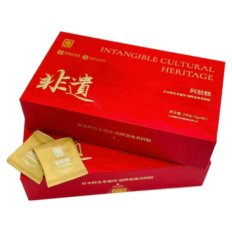 福胶非遗阿胶糕即食240g礼盒