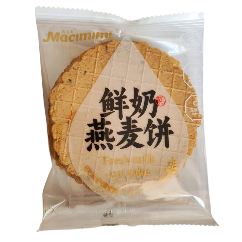 麦米米鲜奶燕麦饼薄脆饼干250g