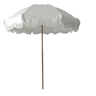 婚庆沙滩遮阳用伞白色户外道具太阳伞二折伞花园折叠伞促销广告伞