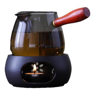 日式蜡烛温茶炉煮茶炉子茶壶加热底座温茶器烤茶盘香炉炒茶烘茶器