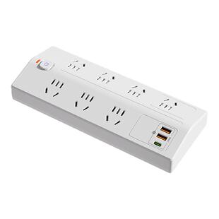 家用梯形插座插排多功能带USB排插多插位桌面电源扩展器接拖线板