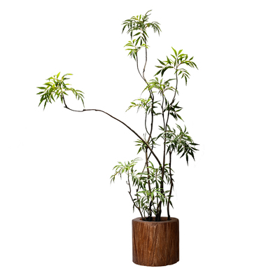 海虹雅林仿真绿植高端轻奢高级感逼真室内客厅中古假树新中式植物