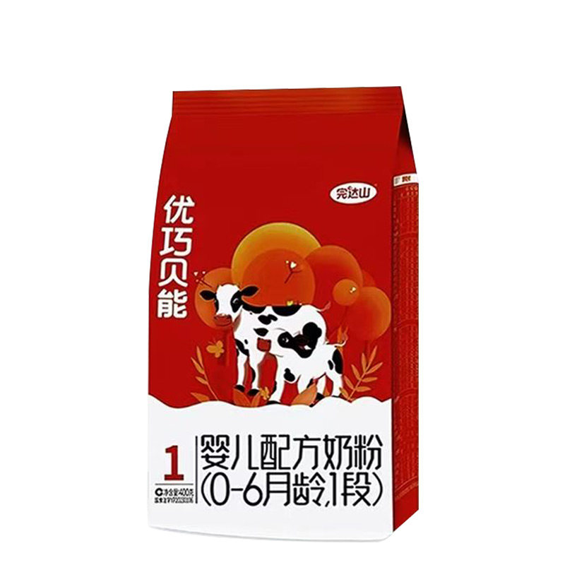 裸价 官网旗舰完达山优巧贝能1段婴儿配方奶粉400g袋