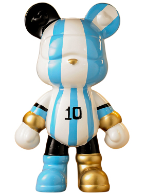 暴力熊手办小摆件客厅轻奢高档电视酒柜展示柜装饰品情绪稳定神器