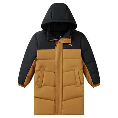 安踏儿童中长羽绒服男女童2024冬