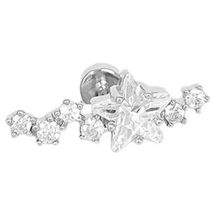 hellopuppy看!流星耳骨钉爆闪甜酷少女心医用钛钢精致星星辣妹女