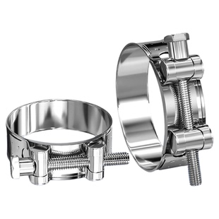 304/316L不锈钢强力型喉箍加厚管箍欧式抱箍加宽管卡强力箍子国标