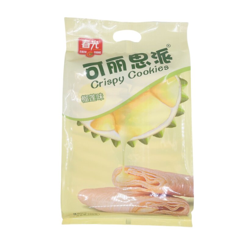 海南特产春光可丽思派榴莲味饼干