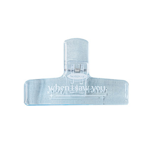 ins风手账夹子 透明亚克力大夹子文具长尾夹学生办公试卷夹固定器