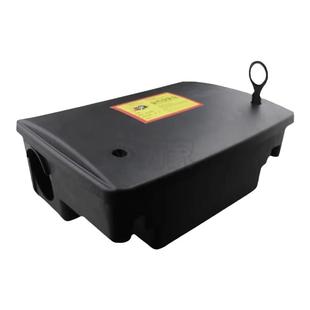 老鼠毒饵盒毒饵站灭鼠药投放盒食品工厂室外灭鼠带锁鼠饵站鼠饵盒