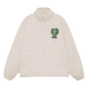 正品李宁x Steven Harrington联名系列男子摇粒绒夹克外套AFDRA07