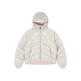 NBCT90白鸭绒户外羽绒服女秋冬抗静电抗菌远红外保暖连帽厚外套