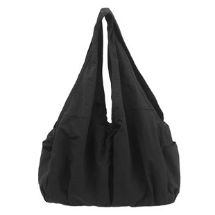 日系简约大容量单肩包女2025新款休闲手提包多口袋妈咪托特旅行包